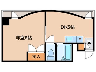 グランドール梅津（4階）の物件間取画像